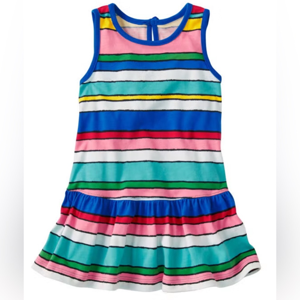 Colorful Striped Sleeveless Dress
